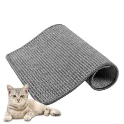 UAMLY Alfombrilla rascador de sisal para gatos, ideal para sofás - gris