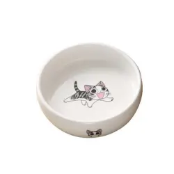 UAMLY Cuencos de cerámica para gatos con estampado gatos dibujos animados - do