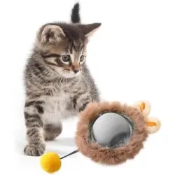 UAMLY Esfera de silicona con cola para gatos - 1 pieza