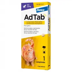 0,5-2 kg Antiparasitario masticable AdTab para gato 1 comprimido