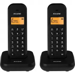 Alcatel E155 Duo Pack 2 Teléfonos Inalámbricos DECT Negros