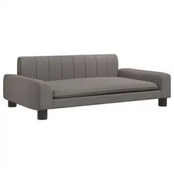 Cama Para Perros De Tela Gris Taupe 90x53x30 Cm Vidaxl