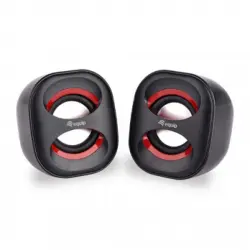 Equip Life Mini Altavoces 2.0 USB 6W Negro/Rojo