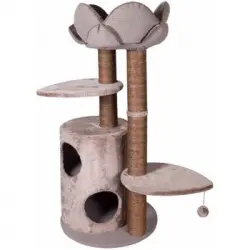 Poste Rascador Para Gatos Lotus Marrón 110cm 560206 Flamingo