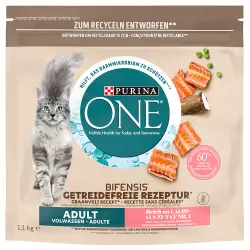 Purina ONE Grain Free Adulto salmón - 1,1 kg