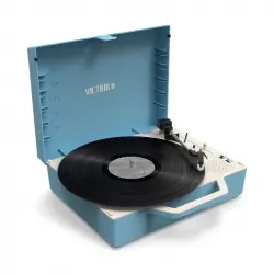 Victrola Re-Spin Tocadiscos Con Altavoz Blue