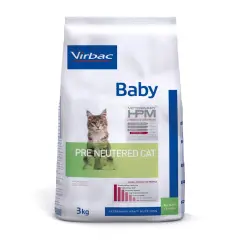 Virbac Baby Pre Neutered HPM Pienso para gatos 3 kg