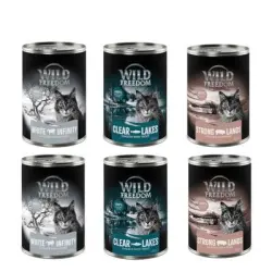 Wild Freedom Adult 6 x 400 g - Pack mixto: 2 x Trucha, 2 x Caballo, 2 x Cerdo