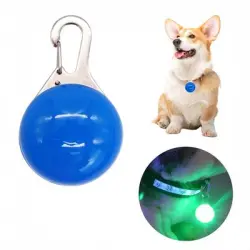 FurryFusion Colgante luminoso para perros y gatos - Azul