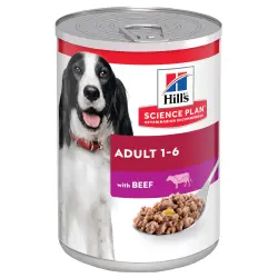 Hill's Adult Science Plan latas para perros - 6 x 370 g - Vacuno