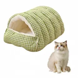 IntiMeg Cama con calefacción para gatos y perros - Verde: 48×30×20 cm