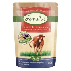 Lukullus sin cereales en bolsitas 6 x 300 g - Vacuno a la provenzal