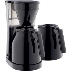 Melitta Easy Therm II 1023-06 Cafetera de Goteo con 2 Jarras Negra
