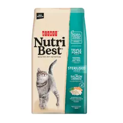 Picart Pienso para Gatos Esterilizados Nutribest con Salmon y Arroz