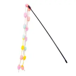 Reitlaze  varita para gatos con cascabel - rosa