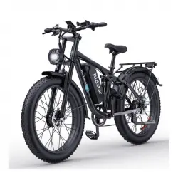 Ridstar E26 Pro Bicicleta Eléctrica Doble Motor 500w*2 Batería 48v23ah 26" Negra