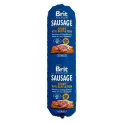 Salchichas Brit 12 x 800 g - Carne de vacuno y pescado