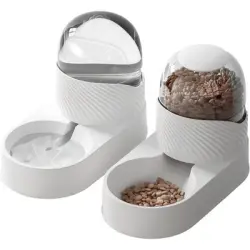 UAMLY Dispensador automático de comida para mascotas - 2 piezas de 2 litros