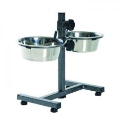 Soporte con 2 comederos para perros 0.75 l