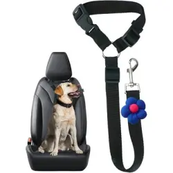 HausPets Correa seguridad perros 100 g cinturón retráctil enganche asiento - Artículo 1