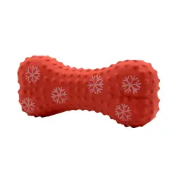 Hueso navideño juguete para perros Bubimex - 14 cm