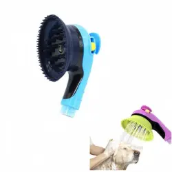 IntiMeg Cabezal de ducha para mascotas - Azul + azul oscuro