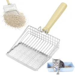 IntiMeg Pala metálica para arena de gato - Una pieza