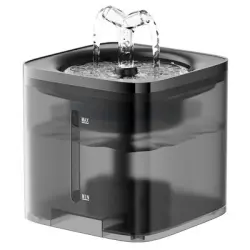 MCBOSON Dispensador de agua para mascotas de 2 litros - Negro