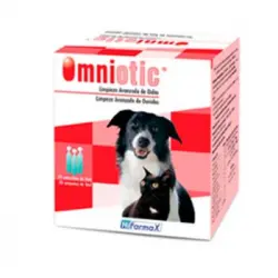 Omniotic Monodosis (20 X 5 Ml), Gotas Para Limpieza De Oídos De Perros, Gatos O Conejos.