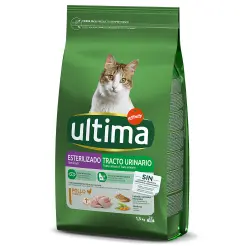Ultima Esterilizado Tracto Urinario con pollo para gatos - 4,5 kg (3 x 1,5 kg)