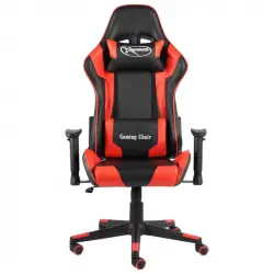 VidaXL Kenssi Silla Gaming con Altura Ajustable Y Reclinable Rojo