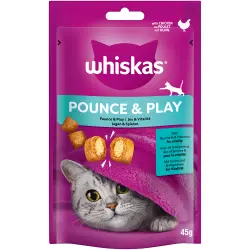 Whiskas Pounce & Play snacks para gatos - Pollo (45 g)