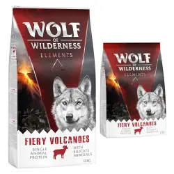 Wolf of Wilderness Elements Fiery Volcanoes con cordero - 12 kg