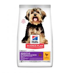 Hill's Adult Sensitive Stomach & Skin Small & Miniature 1.5 Kg.