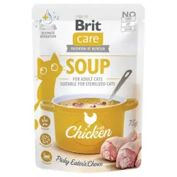 Brit Care sopa para gatos 15 x 75 g - Pollo
