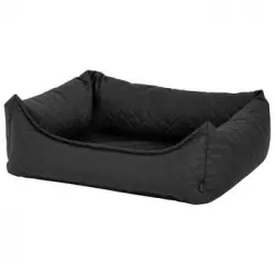 Cama Para Perros Skai Check Gris 100x80x25 Cm Madison