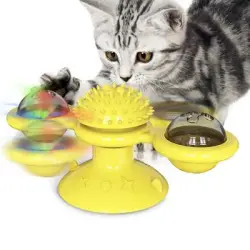 MCBOSON Molino de viento de juguete interactivo para gatos con - 1 pieza