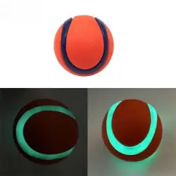 MCBOSON Pelota de perro de caucho macizo - Una pieza