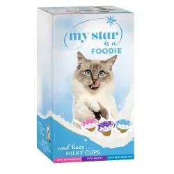 My Star Milky Cups snacks con leche para gatos - Pack mixto - 25 x 15 g