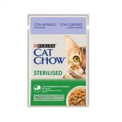 Purina Cat Chow Sterilised cordero sobre para gatos