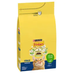 PURINA Friskies Sterilised Cat con cordero, pollo y verduras - 3 x 1,5 kg - Pack Ahorro