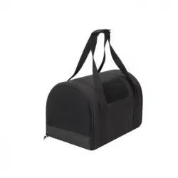 Transportín Tube Para Perro Y Gato, Bolsa Para El Coche R2 31x49x31 Negro Oxford