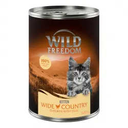 Wild Freedom Kitten 6 x 400 g - Wide Country con ternera y pollo