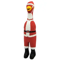 Bubimex Pollo Navideño de Santa Claus - 23 cm
