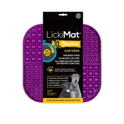 LickiMat Comedero Slomo Morado para perros - 2700 ml