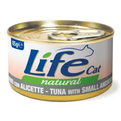 LifeCat Natural Adult comida húmeda para gatos 6 x 85 g - Atún con Alicette