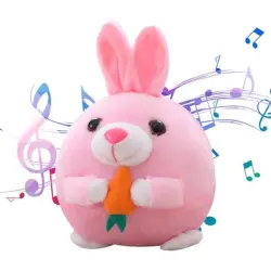 MCBOSON Peluche interactivo para perros - Conejo rosa