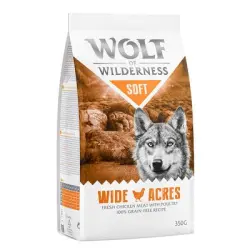 Oferta de prueba Wolf of Wilderness pienso para perros  - 350 g - Soft Wide Acres con pollo