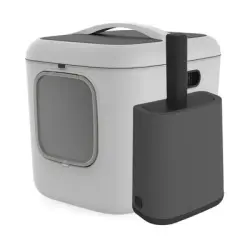 Pala Rotho MyPet BIALA con soporte - Set: Pala con soporte + arenero BIALA XL