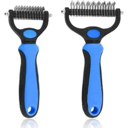 Pawffee Cepillos antipelo x2: de doble cara, reutilizables perros/gatos - 1 pieza